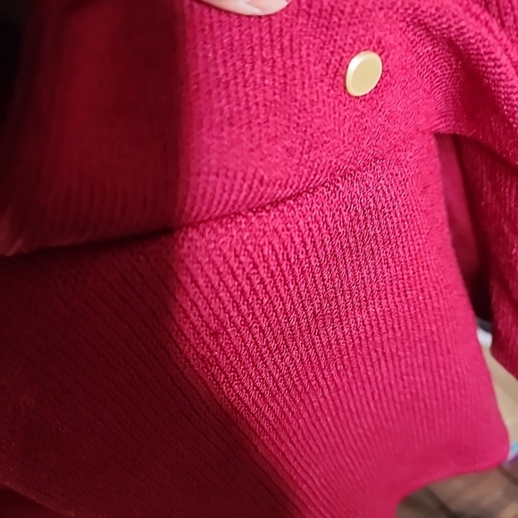 St. John Vintage Leather Trim Studded Sweater Blazer. Size 10 - Picture 13 of 16